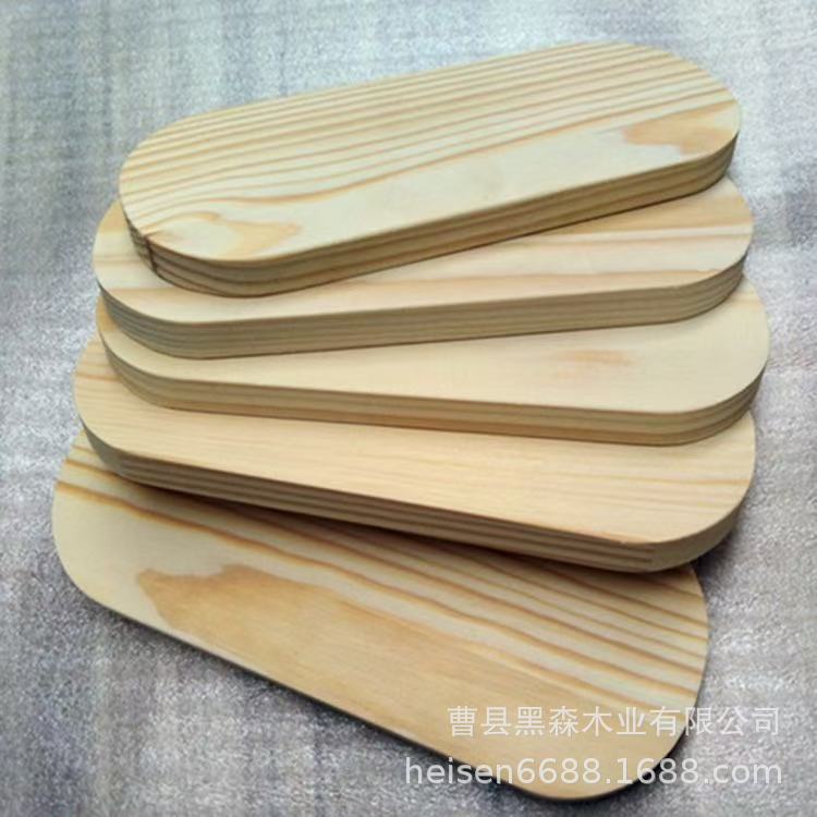 木片椭圆木板底板烙画实木板DIY松木板制作手工椭圆模型装饰夹子