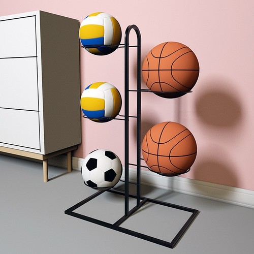 Source Basketball Rack Storage Shelf Iron Multi-layer Basketball Hoop