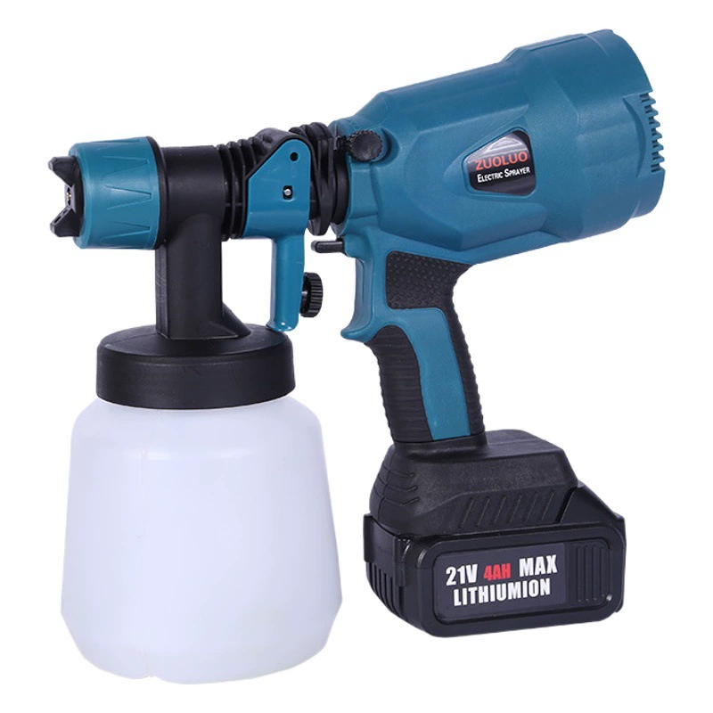Переносной электрический краскопульт 21В для трансграничной торговли, высоконапорный распылитель краски, портативный распылитель латексной краски, бытовой краскопульт