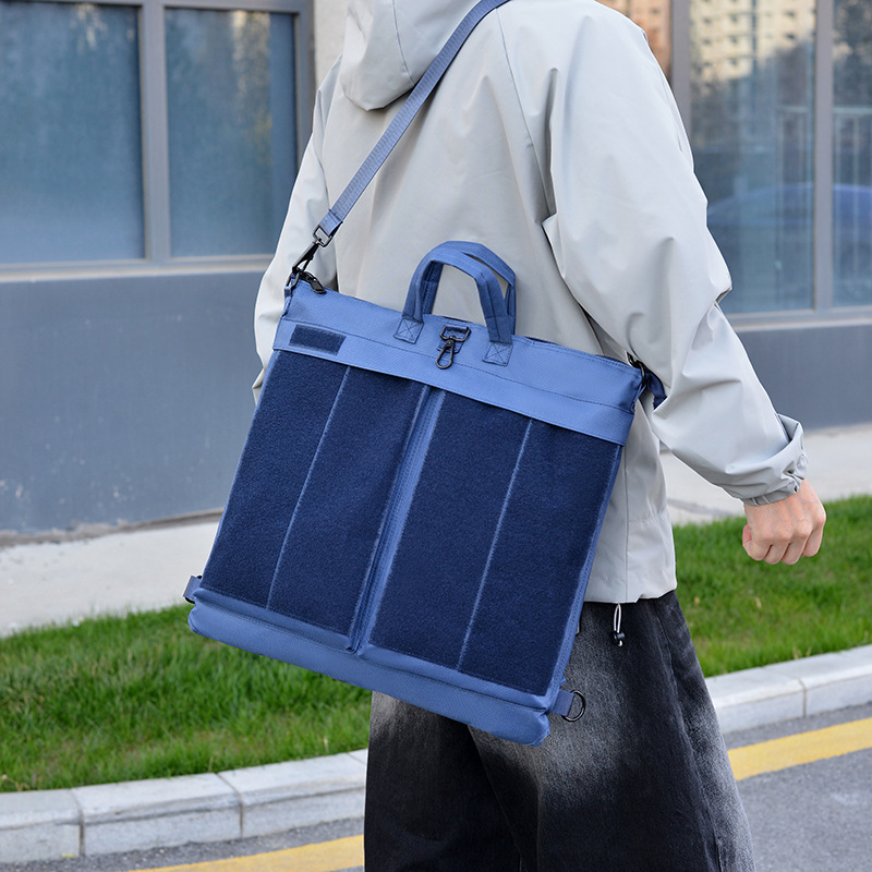 Men's Crossbody Bag, Pilot Handbag, Helmet Bag, Large Capacity Oxford Cloth Bag, Velcro Bag, Changchun Air Show