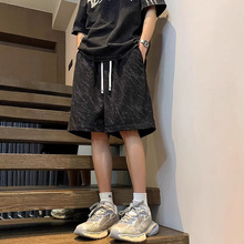 OOTD跨境欧美短裤男夏季百搭休闲户外宽松五分裤运动大码抽绳裤子