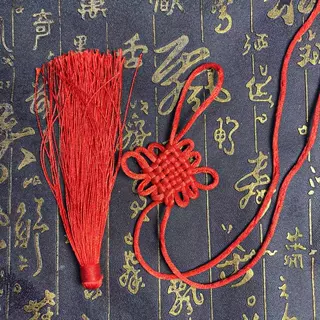 6盘中国结流苏惠子小号挂件特色古风礼品手工半成品配五帝钱材料