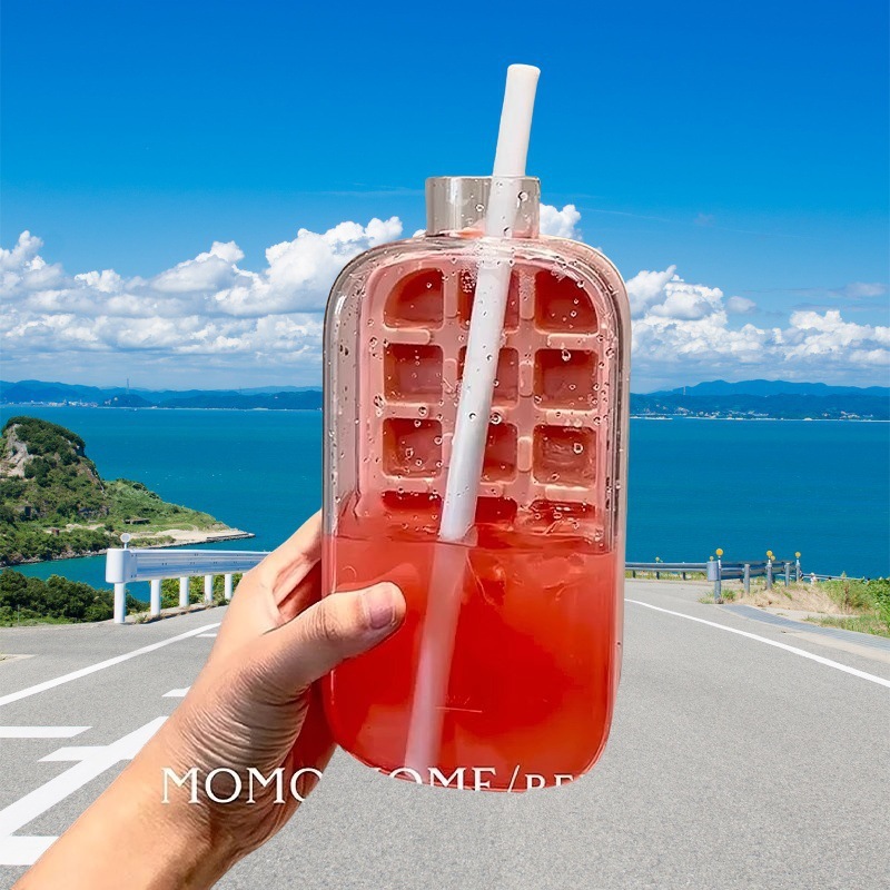 冰壶冰块模具 按压式冰格水壶 水杯家用食品级制冰盒冻冰块杯神器|undefined