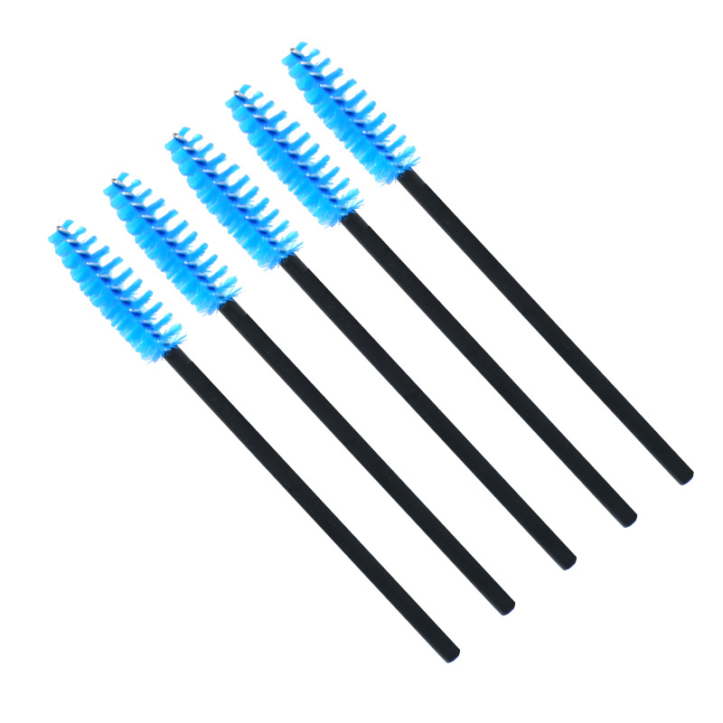 Fábrica directa cepillo de pestañas desechable barra de núcleo negro cepillo de cejas cepillo espiral injerto herramientas de maquillaje de pestañas