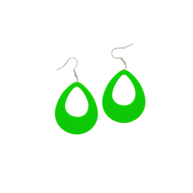 1 Pair Simple Style Water Droplets Arylic Drop Earrings display picture 6