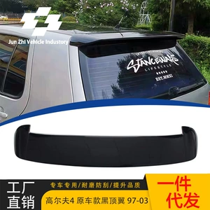 Volkswagen 97-03 Golf 4 Mk4 üçün Parlaq Qara Arxa Spoiler, Qazma Tələb Olunmur