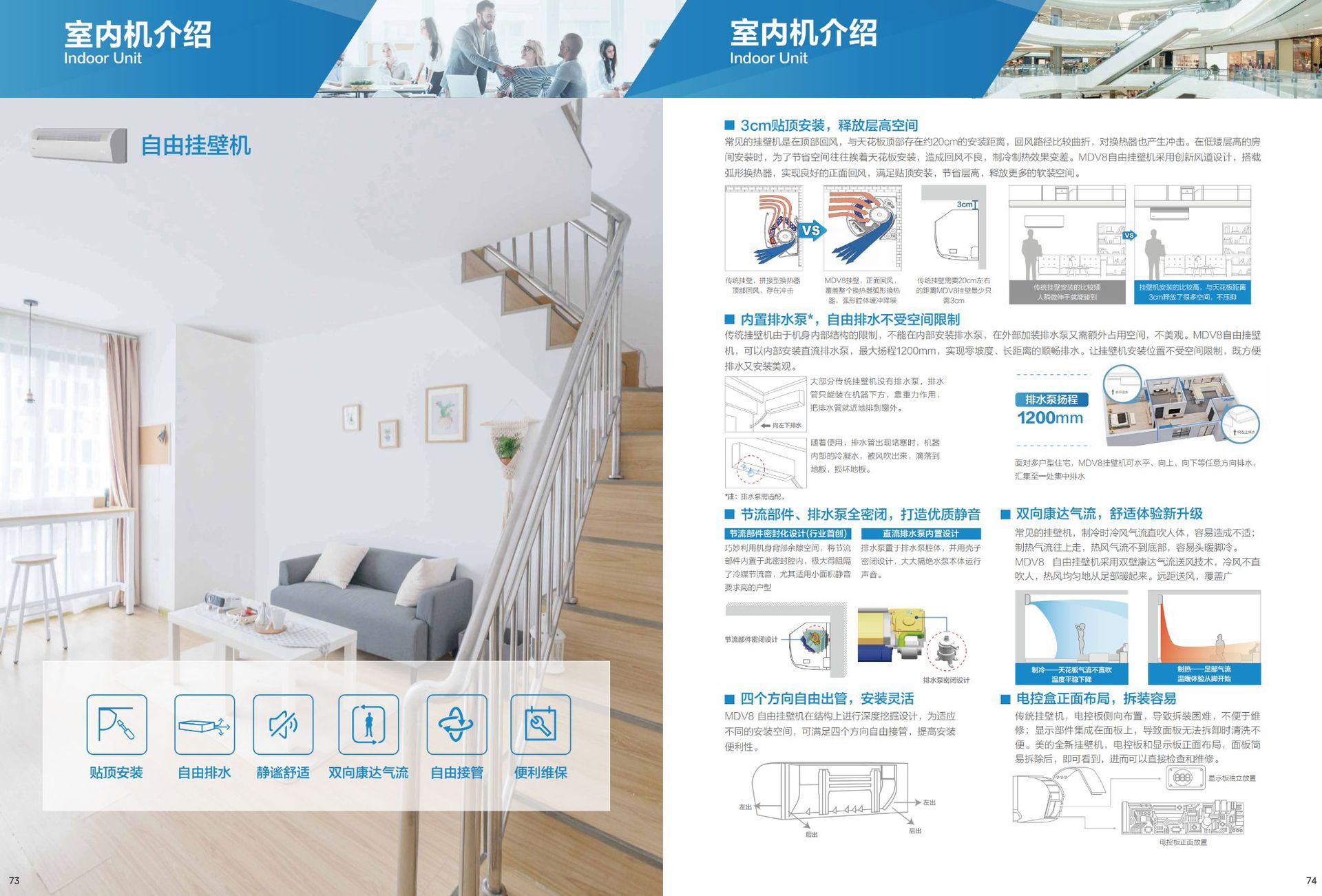 美的多联机大多联样册顶出风全