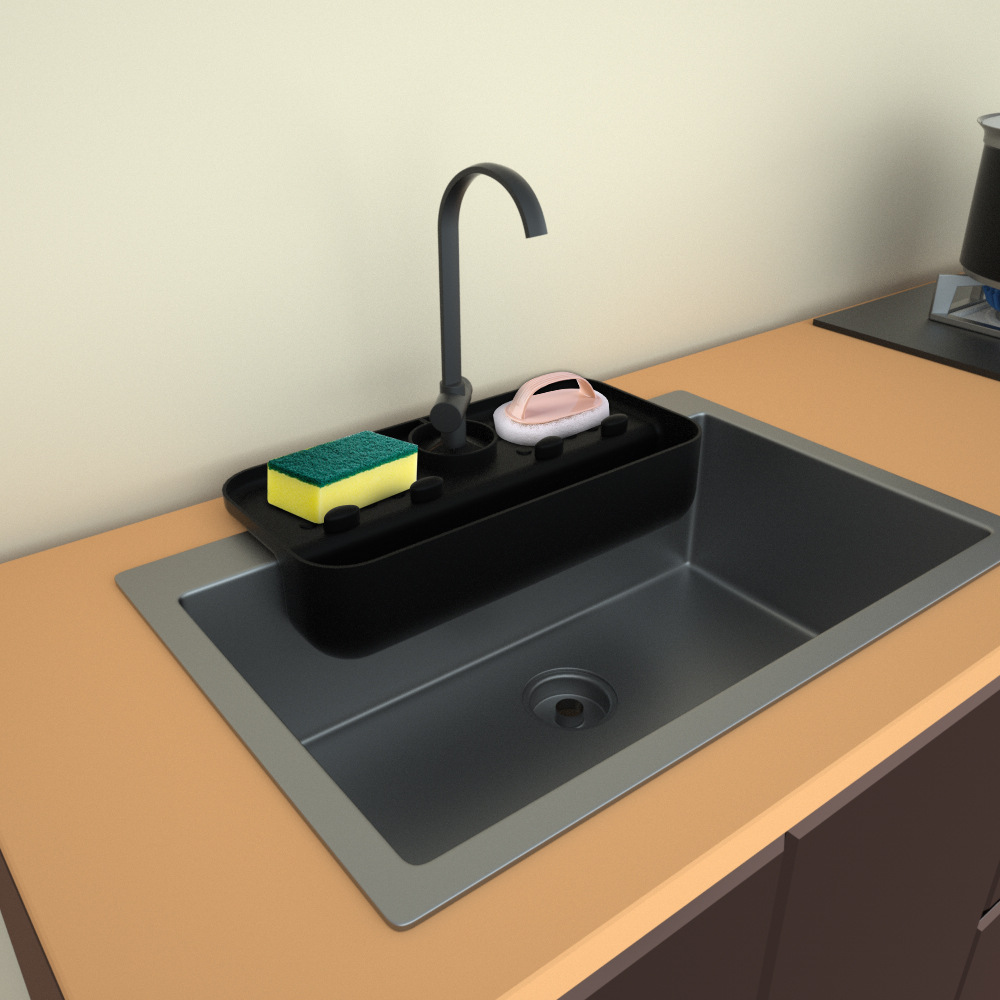 Alfombrilla de drenaje para grifo de cocina al por mayor, protector antisalpicaduras para lavabo de baño con ventosa, alfombrilla de silicona para cesta de drenaje.