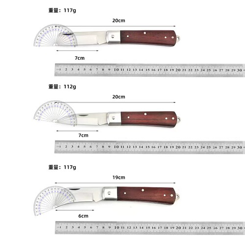 All Stainless Steel Folding Tree Grafting Knife Stand, Grafting Knife for Outdoor Portable Folding Fruit Knife Garden Tool Wholesale
