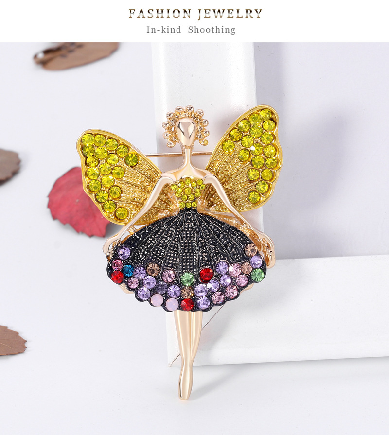 Retro Butterfly Elf  Alloy Rhinestone Brooch display picture 9