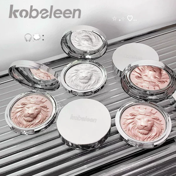 Kobeleen Lion Series Highlighting Powder Potato Mousse Sparkling Clear and Delicate Atmosphere Pearlescent Fine Shimmer Highlight Palette