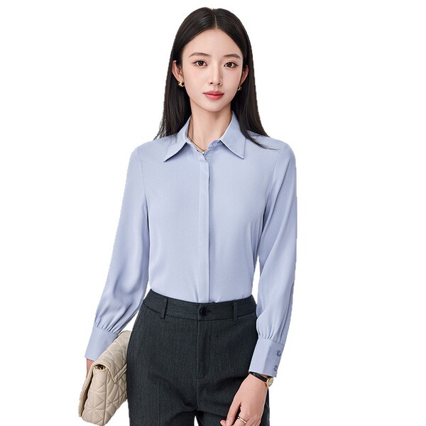 Professional white autumn shirt