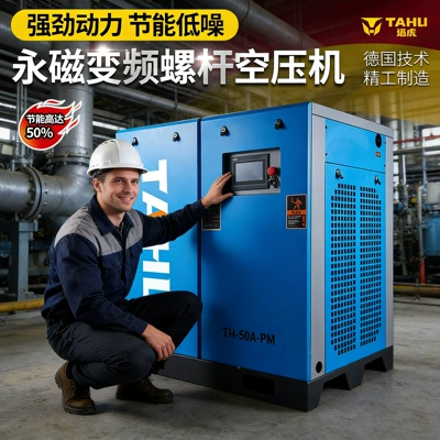 Tahu Small Screw-Type Permanent Magnet Variable Frequency Air Compressor 380V Industrial Grade 22/37Kw Air Pump Air Compressor