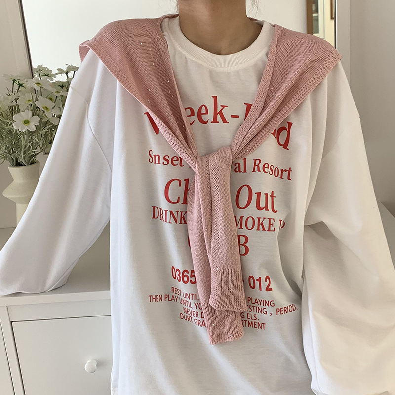 Sopa de punto de alta sensación de primavera y otoño estilo coreano cuello pequeño hombro bufandas de pañuelo con cuello falso de lana con hombros