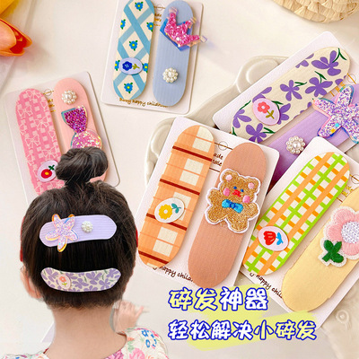 children Bangs Headdress Little Girl princess Broken hair summer Arrangement Broken hair Artifact girl baby Velcro