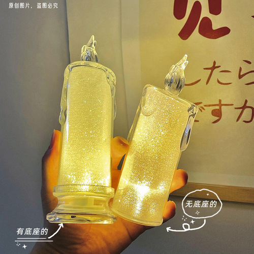 Simulated tearful candle light, romantic LED night light, creative luminous electronic candle, girly heart decorative ornament