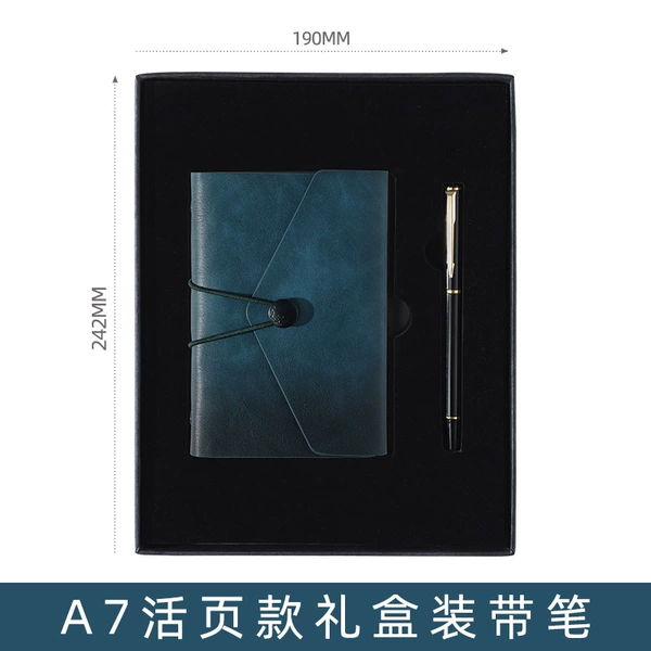 A7 smog blue [live page] gift box dress