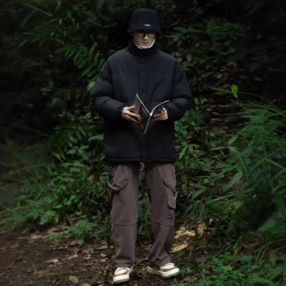Veste à capuche épaisse en coton pour homme, manteau chaud et ample, tendance, hiver 2024_voghion.com