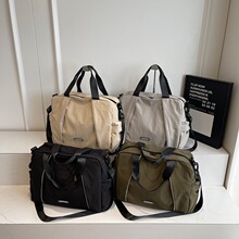 短途旅游行李袋大容量手提托特包电脑背包单肩斜挎男女运动健身包
