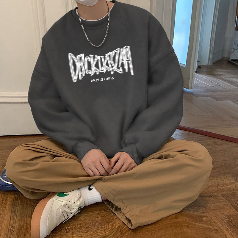 다크그레이 라운드넥 스웨트셔츠 레귤러스타일-2350 [GL]