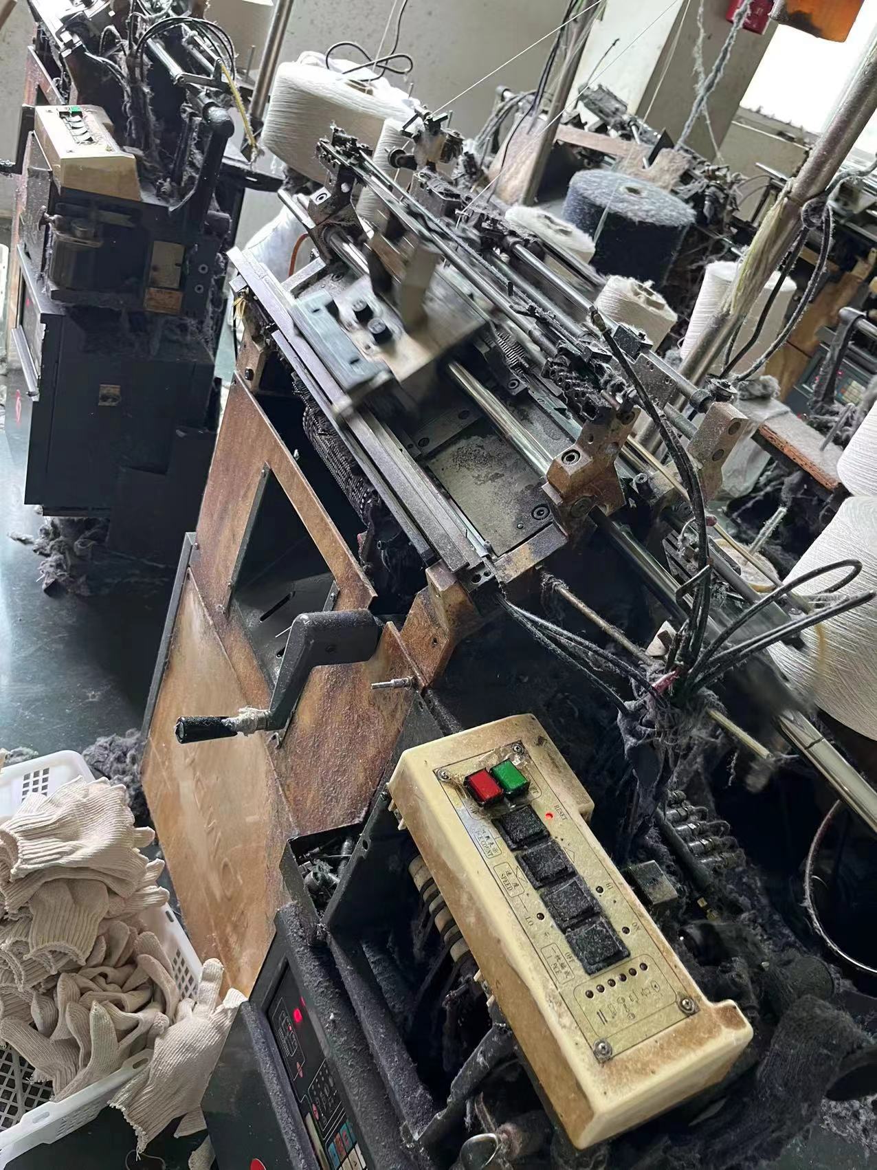 Five into the new glove machine