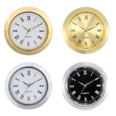 クロスボーダー爆金直径36mm金属時計ヘッド挿入式ミニ時計ギフト時計部品合金時計ヘッド