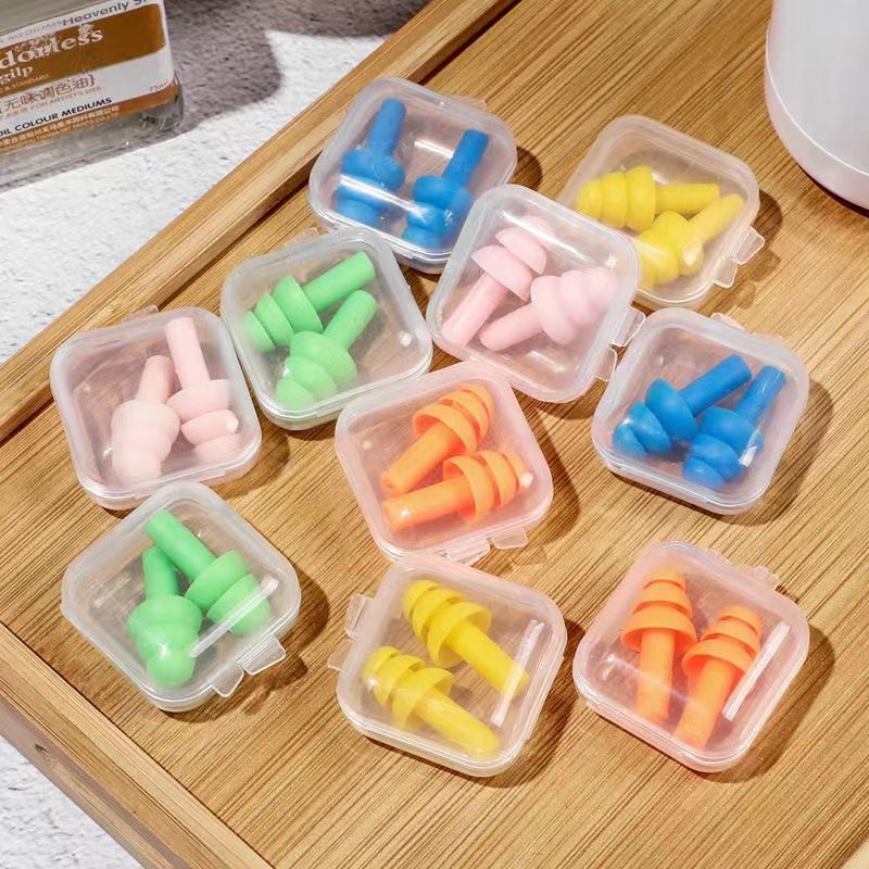 Silicone Earplugs Sleep In-Ear Waterproof Universal Sound Earplugs Swimming Earplugs Dormitory Earplugs Anti-Noise