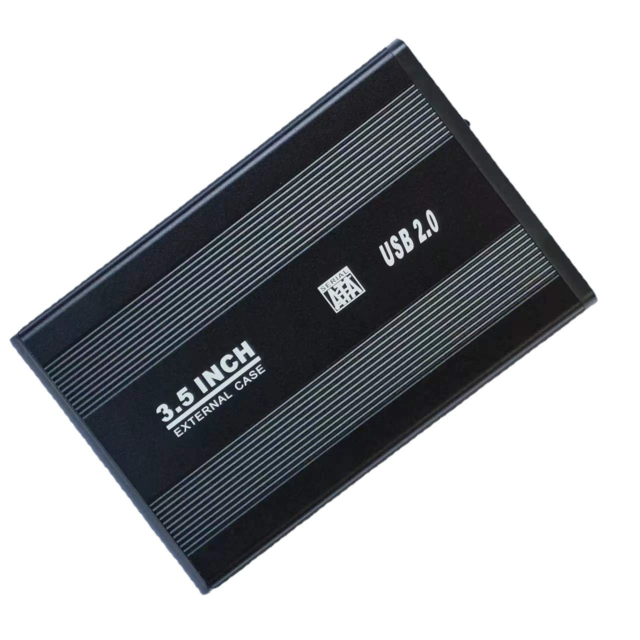 Настольный источник питания DC12V, портативный корпус с охлаждением для 3.5-дюймового жесткого диска USB2.0 металлический