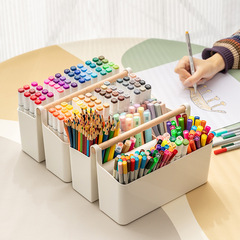 Multifunctional creative category desk storage box coffee table storage box multi-compartment desktop plastic storage for miscellaneous items