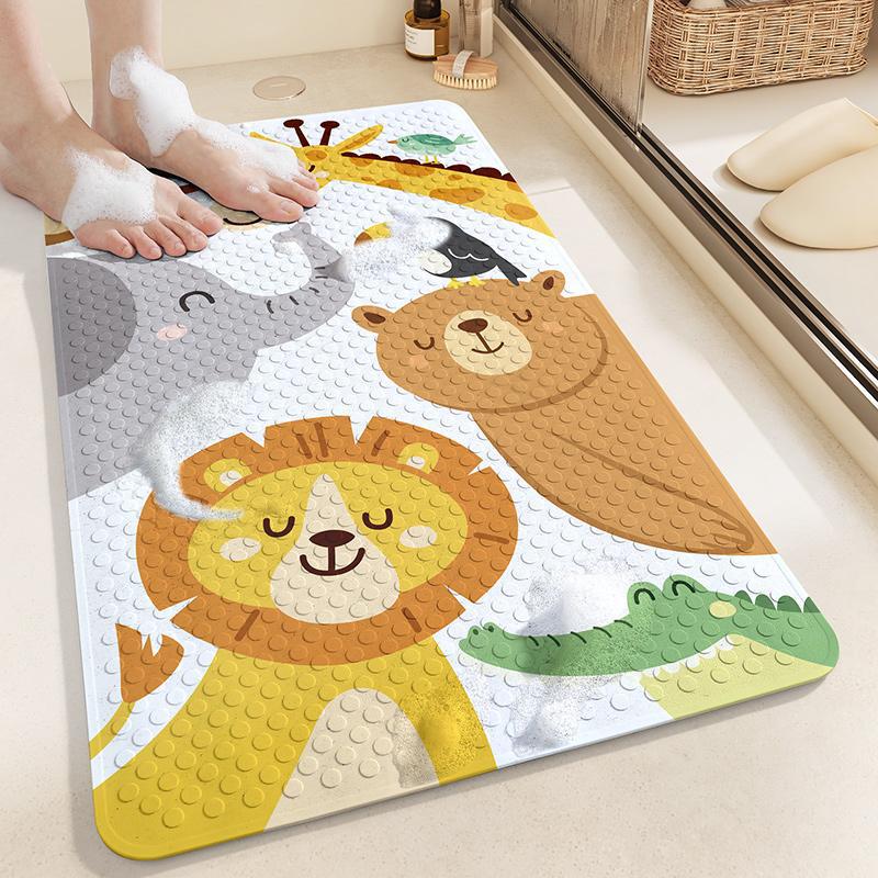 Customized Bathroom Non-Slip Mat, Shower Room Children's Foot Mat, Bathroom Toilet Waterproof Anti-Fall Floor Mat