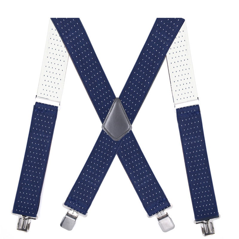 Fuente de la fábrica 5cm hombres adultos casual suspender elástico poliéster overoles suspender clip