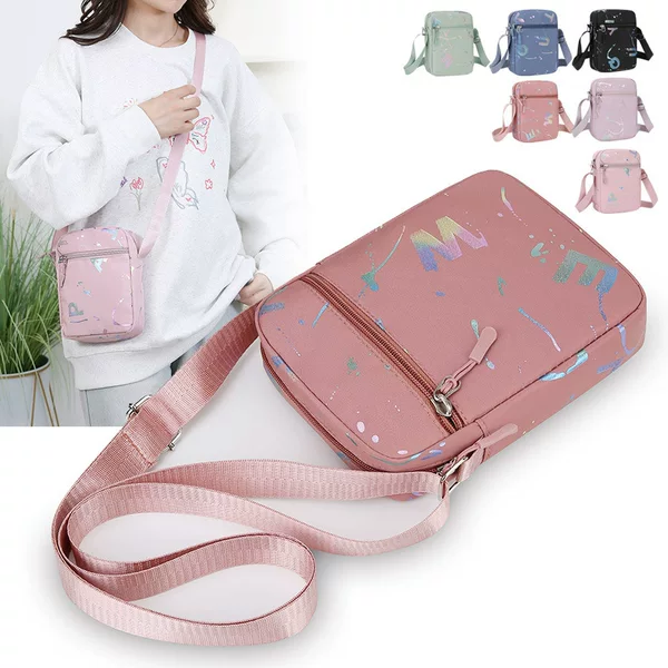 New Large-Capacity Crossbody Small Bag for Women, Nylon Cloth Bag, Shoulder Bag, Nylon Women's Bag, Casual Versatile Bag, Mobile Phone Bag