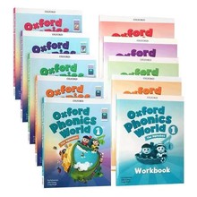 牛津自然拼读教材oxford phonics world1-2-3-4-5级教材+习题10本