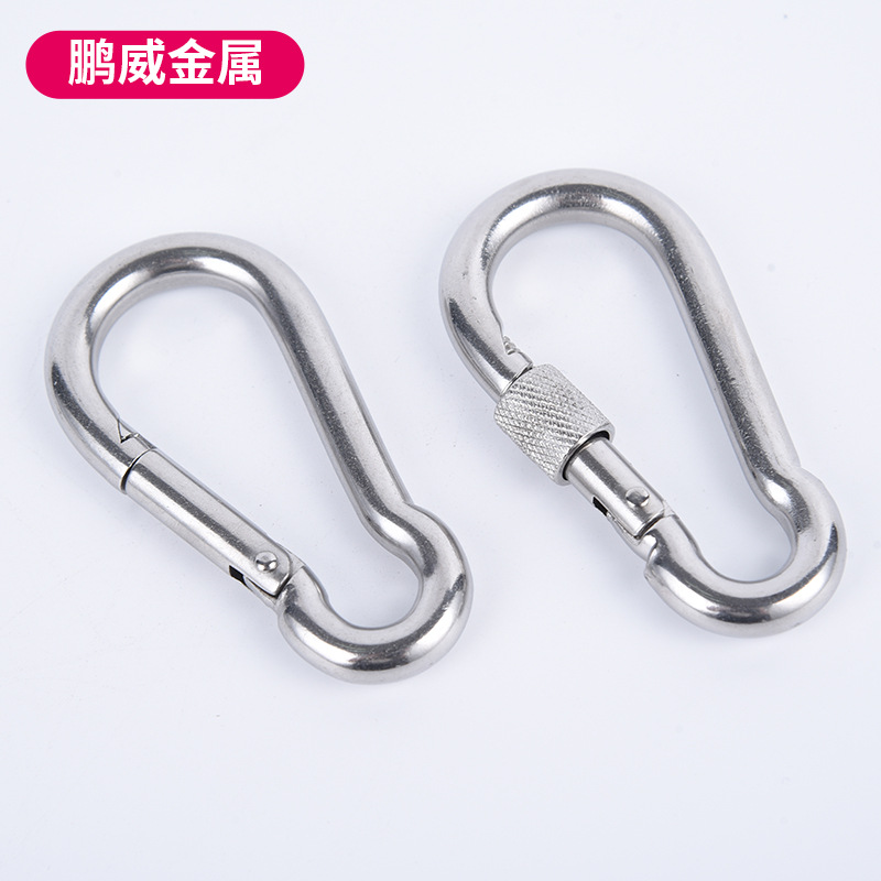 304 stainless steel spring buckle, safety spring buckle, mountain buckle, standard spring buckle, go