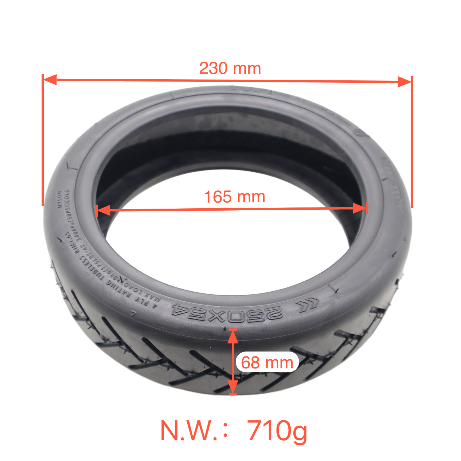 Cst Zhengxin Electric Scooter 250X54 Vacuum Tire 250X64 Inflatable Tire Cst Zhengxin Tire