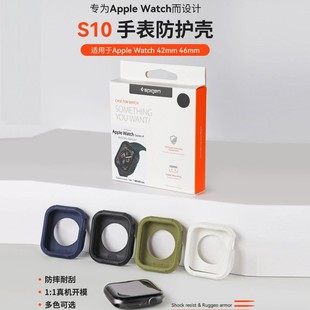 Spigen Is Suitable for Apple Watch 10Th Generation Watch S10 Silicone Case Protective Cover Tpu46Mm Case 42mm