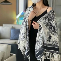 赵丽颖同款围巾女士动物园空调房流苏毯子大方巾baby同款羊绒披肩