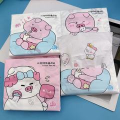 Printed tissue paper, stinky pig printed tissue paper, portable small pack of paper facial tissue, toilet paper, colored napkin