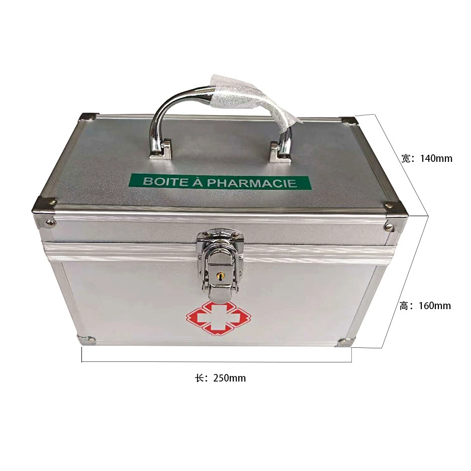 Готовая оптовая продажа от производителя, 10inch алюминиевый сплав, бытовая аптечка для хранения лекарств, готовая аптечка