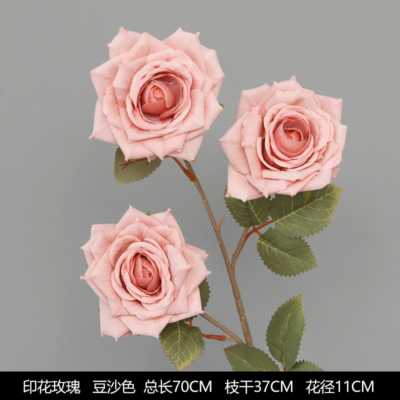 Printed rose bean paste