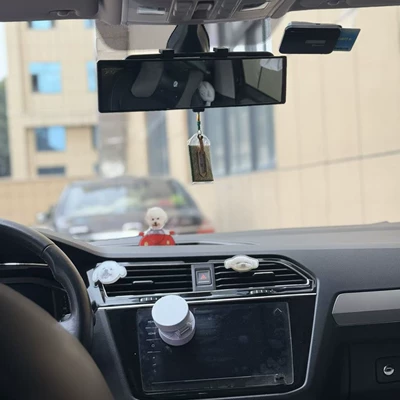 Install Rearview Mirror, Extra Large Large field of view rear view auxiliary mirror