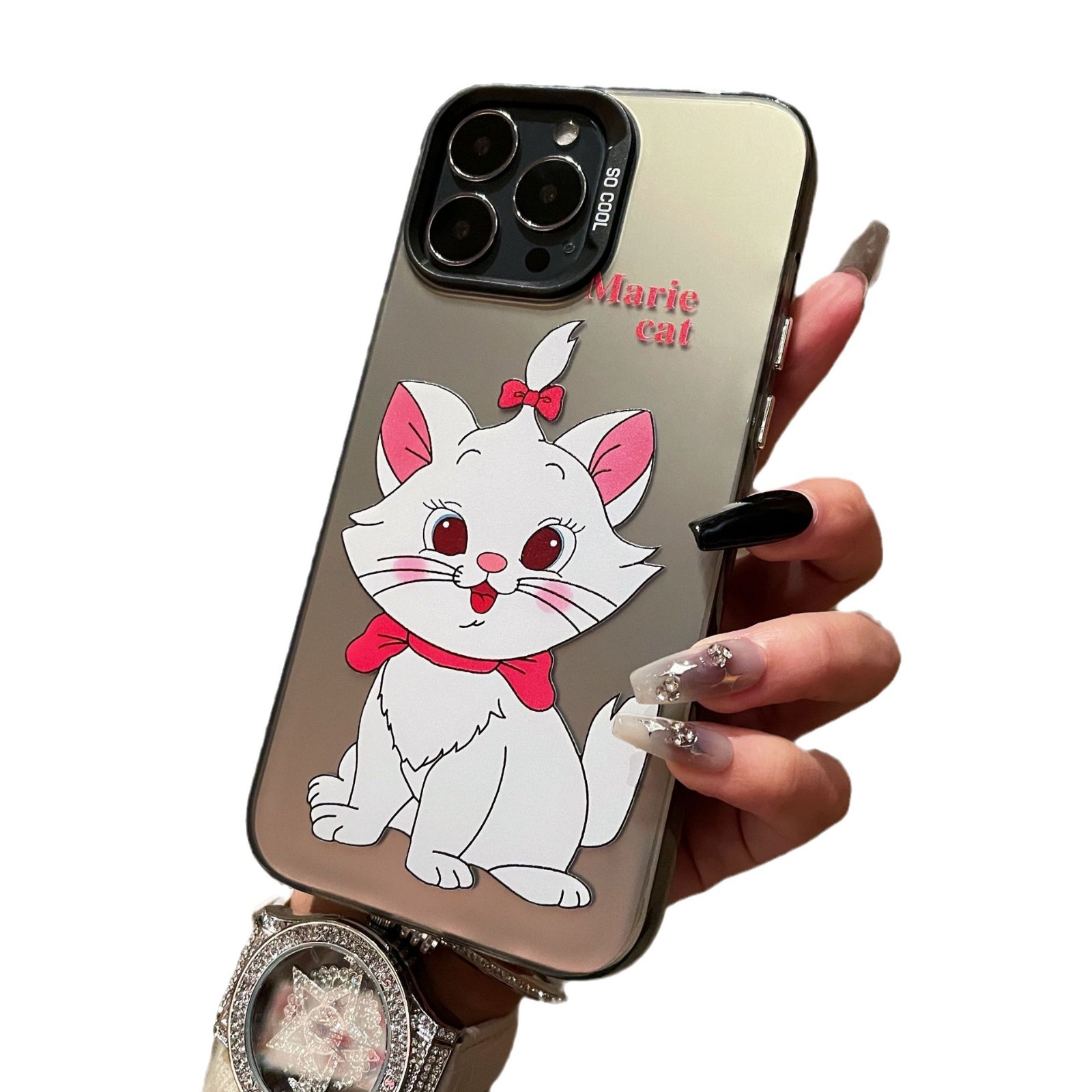 Funda de moda IMD para OPPORENO13 Funda protectora dura para PC esmerilada A2/FINDX6 Funda para teléfono de texto de dibujos animados