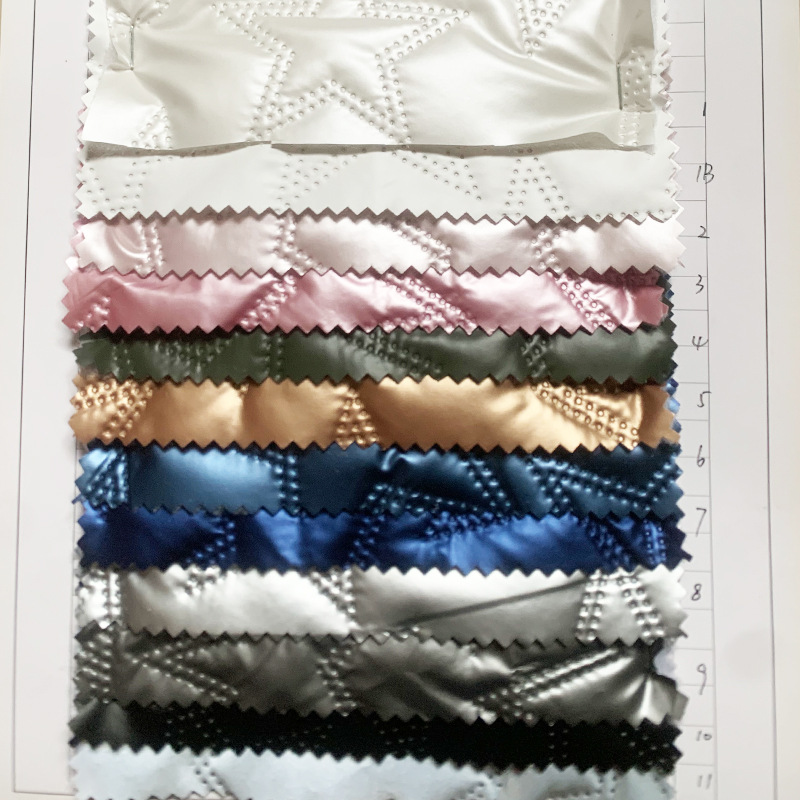 Nueva tecnología ultrasónica compuesto de algodón de poliestireno de algodón para ropa para revestimiento tela relieve pu impermeable bolsa zapatos material de poliestireno de poliestireno X20