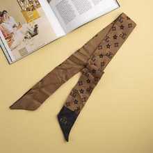 长款丝巾韩系清新可爱女士装饰绑包包丝带小领巾发带飘带围巾