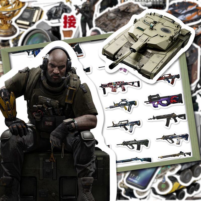 218 Delta Operation Material Stickers S5 Season Firearms Supplies Equipment Game Cartoon Peripheral Self-Adhesive DIY 218 Delta Operation Material Stickers S5 Season Firearms Supplies Equipment Game Cartoon Peripheral Self-Adhesive DIY