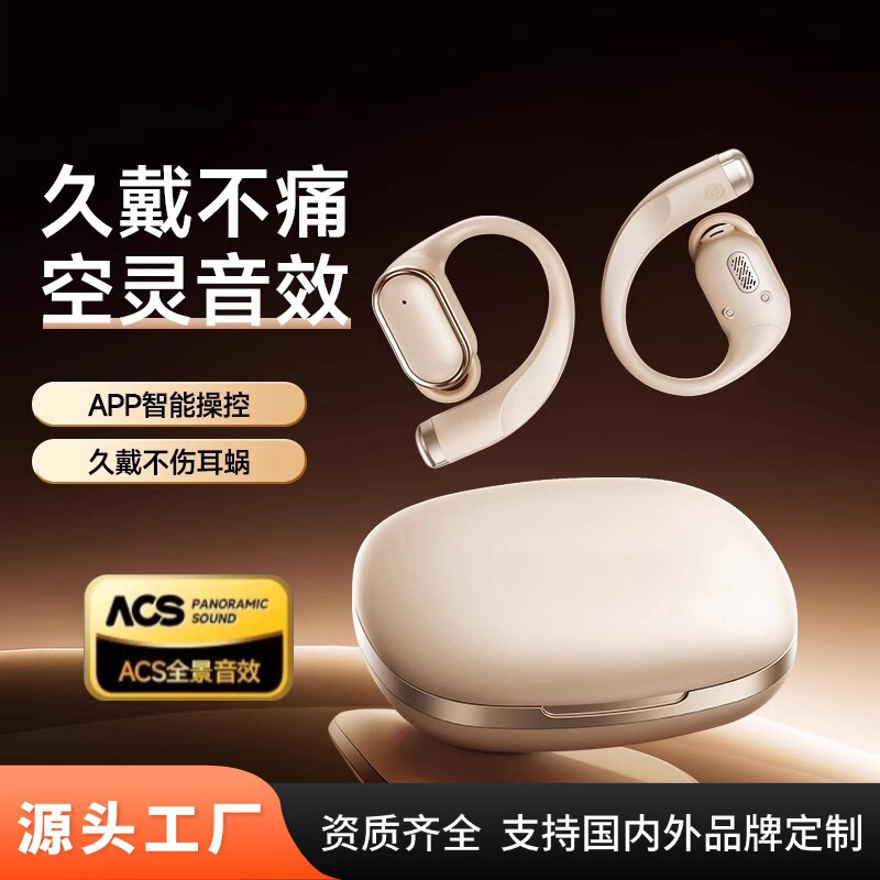 新しいワイヤレス Bluetooth ヘッドセット Ai 翻訳リアルタイム同時通訳オープンイヤーハンギング超長バッテリー寿命空気骨伝導|undefined