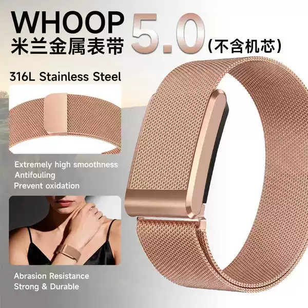 Milanese Watch Strap Suitable for Whoop Watch Strap, Metal Wristband, Whoop5.0 Universal Magnetic Strap, Mg/Life Strap