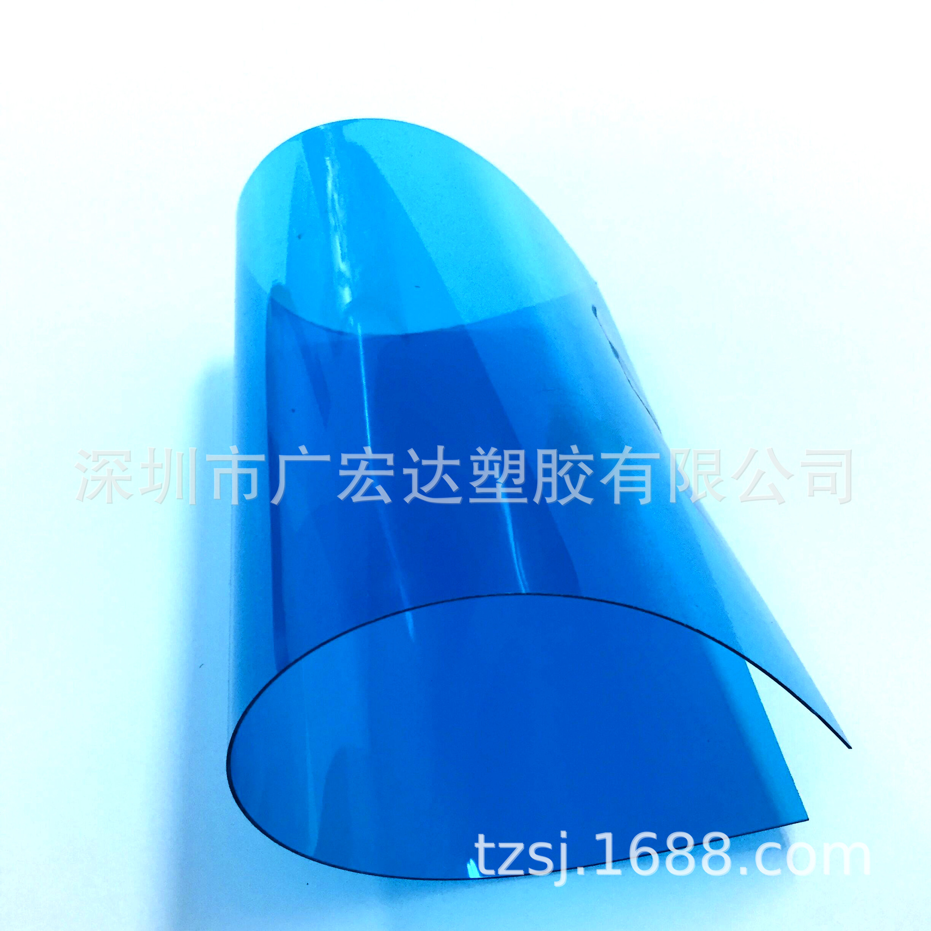 厂家直供透明蓝色APET塑料卷料1.0茶色透明PVC片材有现货一件代发