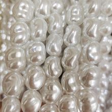 批发高品质仿巴洛克异型珠 白色裸珠大珍珠 项链毛衣链diy珍珠