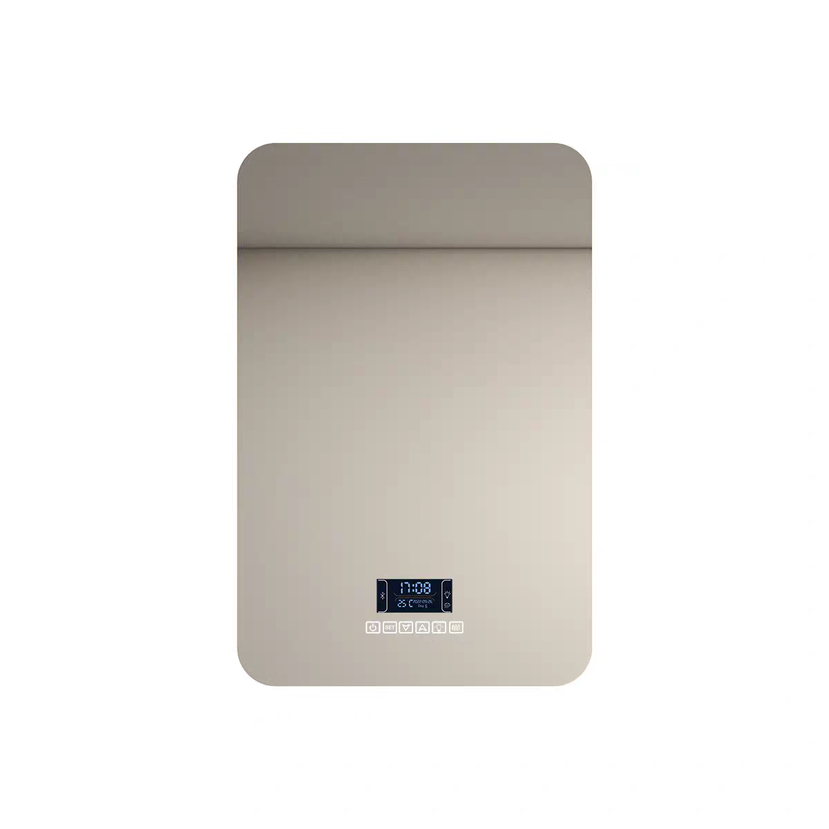 Jver vertical colgante inodoro inodoro tipo pared LED iluminación espejo de baño anti-explosión anti-nebble espejo de baño inteligente image 6
